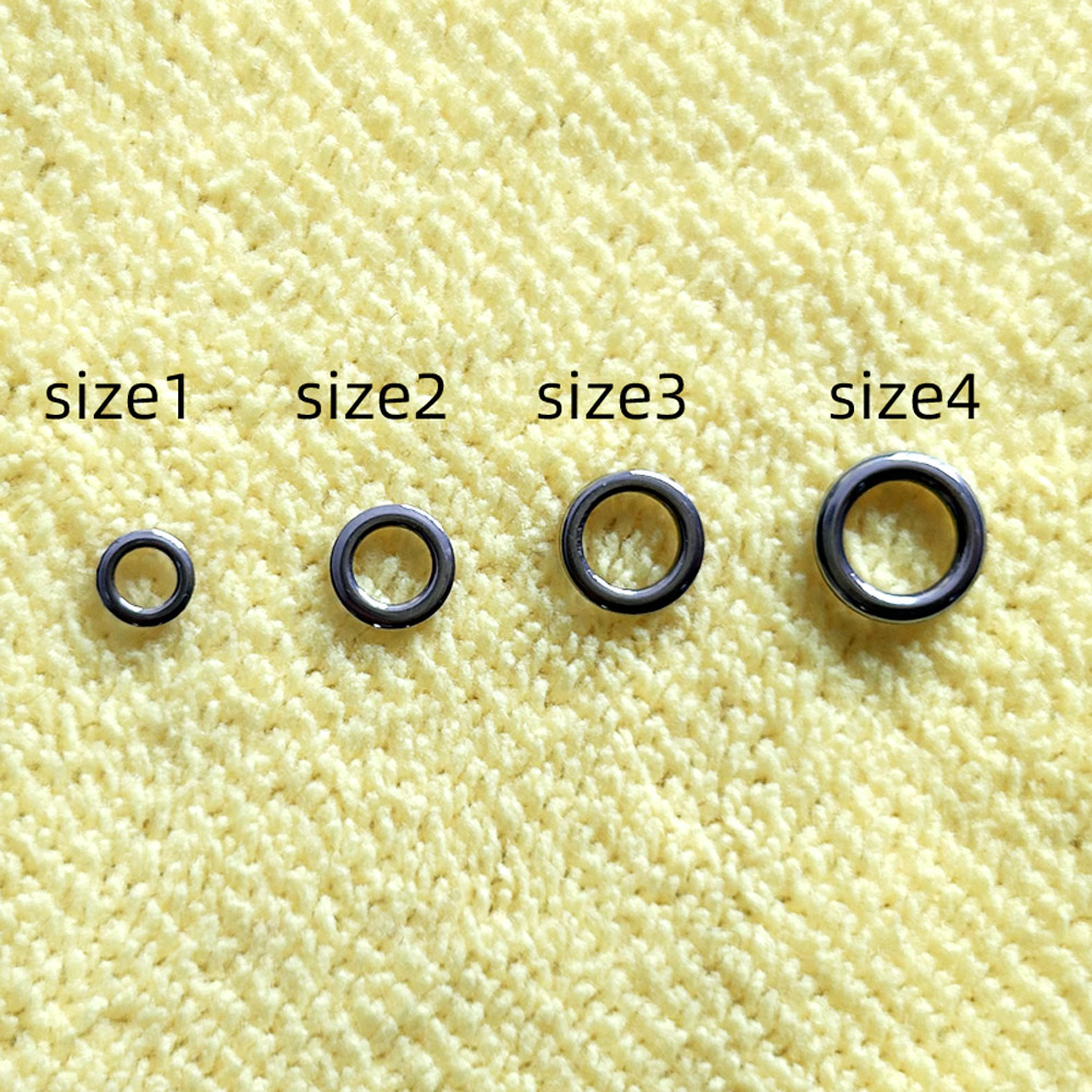 Fishing Lure Accessories - DNDYUJU 50pcs pêche anneau solide connecteurs