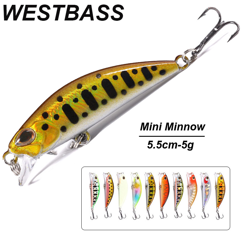 Fishing Lure Popper - WESTBASS 1PX Micro leurre méné 55mm-5g
