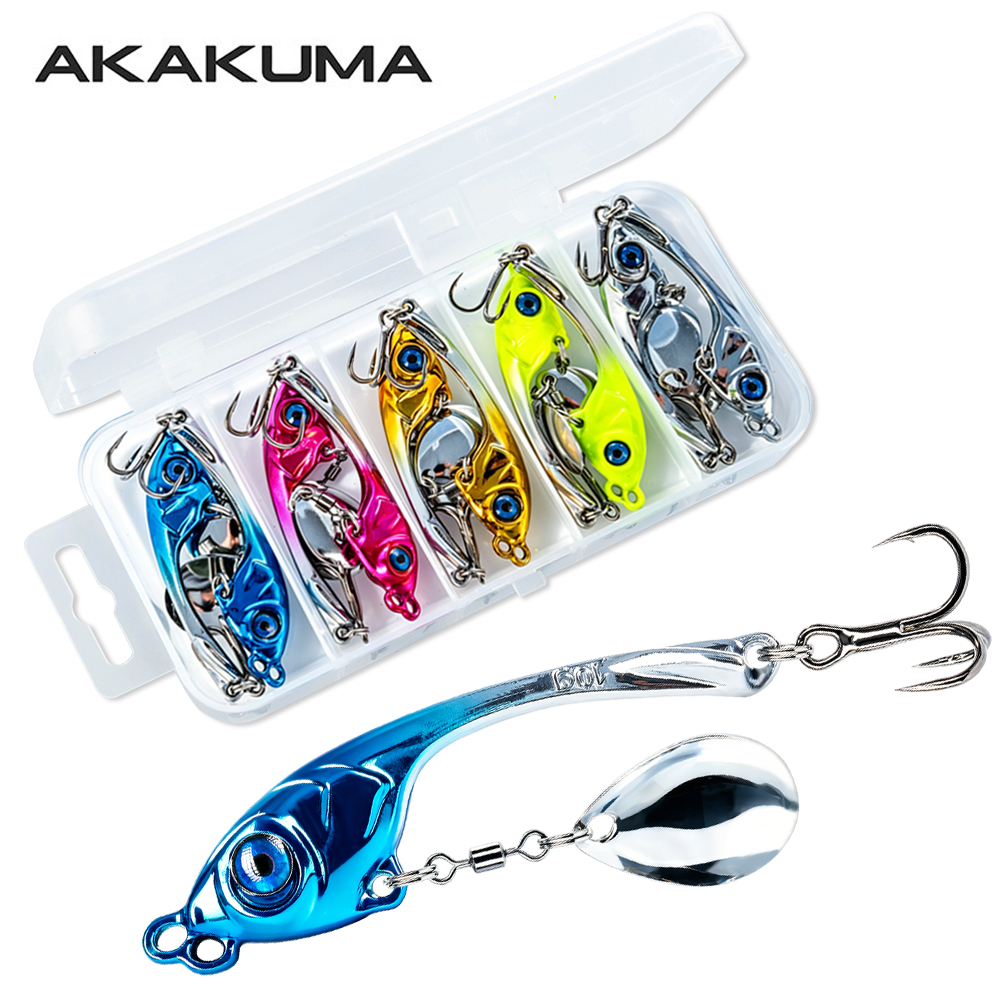 Fishing Lure Spinnerbait - Lot de 10 leurres métalliques VIB