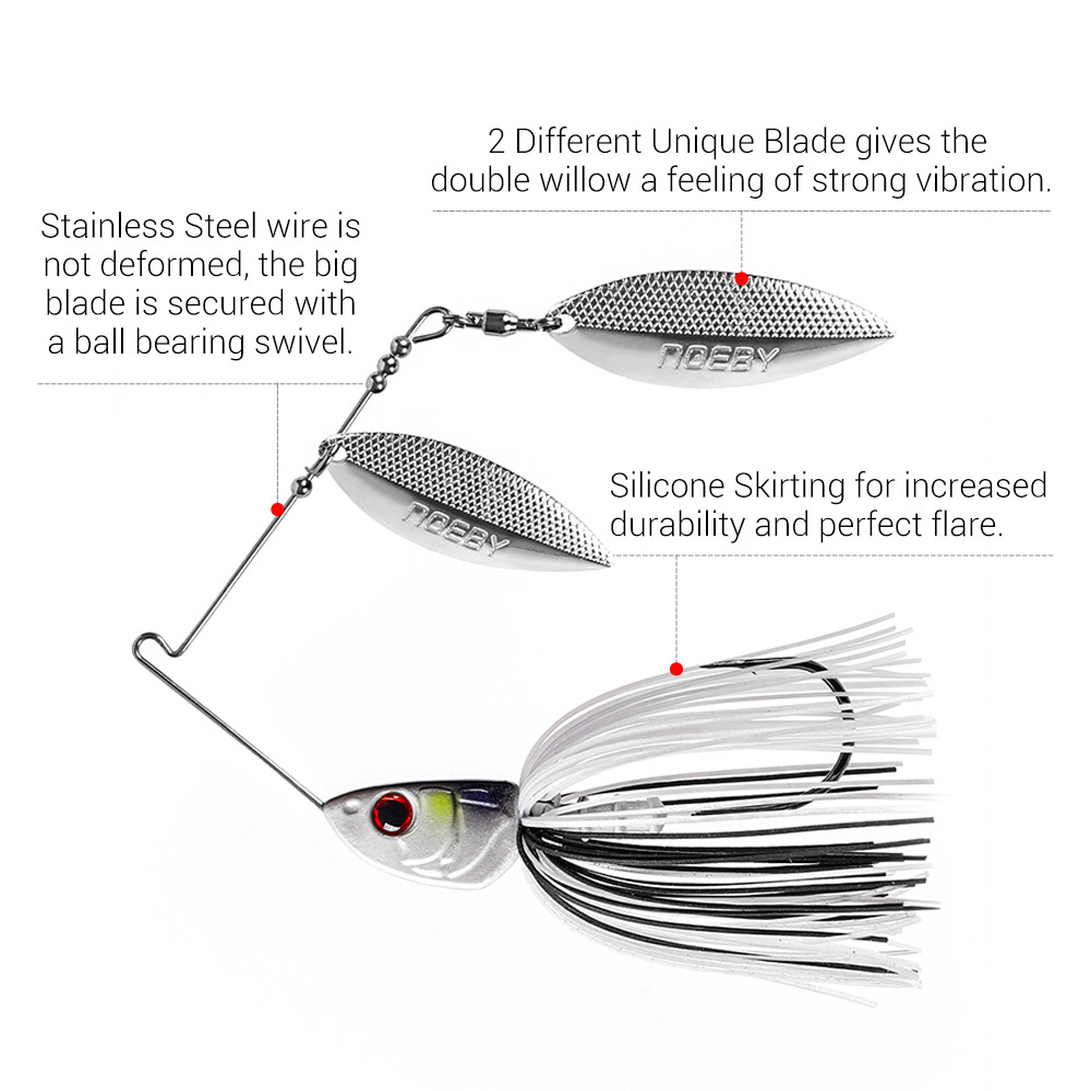 Noeby Spinnerbait 10.5g 14g 21 - Fishing Lure Spinnerbait avis et prix