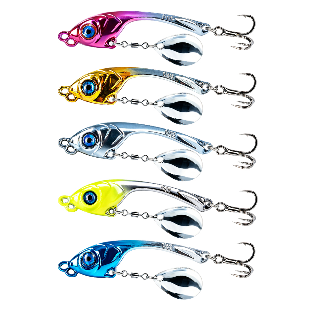 Lot de 10 leurres métalliques  - Fishing Lure Spinnerbait avis et prix
