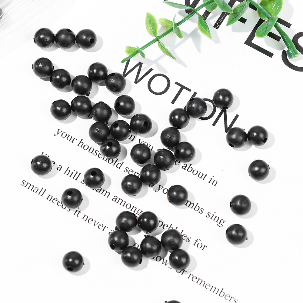 Perles noires rondes souples e - Fishing Lure Accessories avis et prix