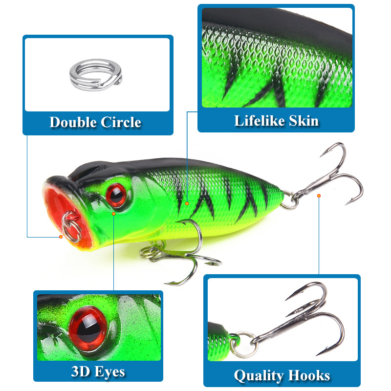 6 pièces 6 couleurs (sac opp)/ - Fishing Lure Popper avis et prix